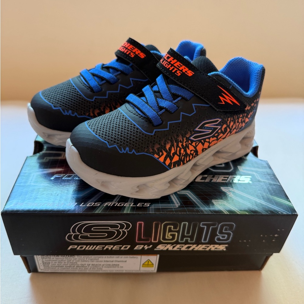 NEW Skechers Kids' Light-Up Sneakers - Size 10